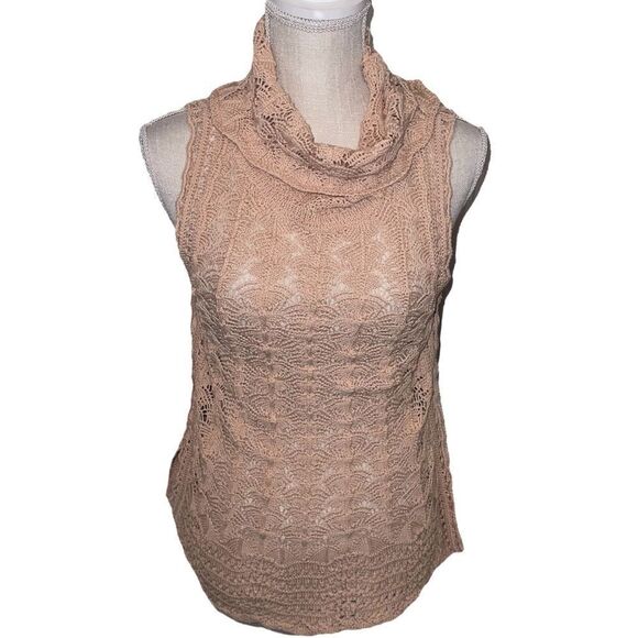 Miss Me Cowl Neck Crochet Top - Picture 1 of 10